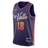Dres Phoenix Suns Yuta Watanabe Nike 2023-24 City Edition Ljubičasta Swingman